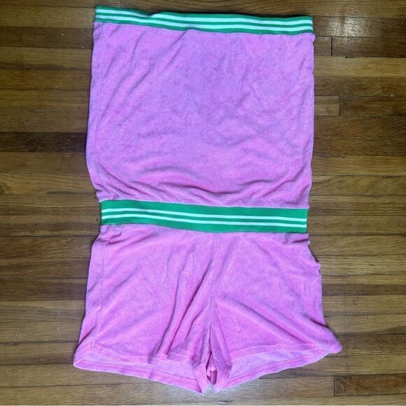 MacBeth Collection Vintage Terrycloth Tube Strapless Y2K Millennium Romper - Picture 3 of 6